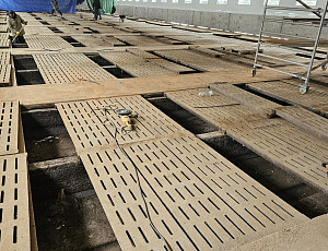 Rekonstrukce haly na farmě chovu prasat